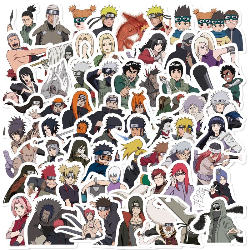 Diy Q - นารูโตะ จิไรยะ คิวเวอร์ชั่นการ์ตูนน่ารัก 70 ชิ้นสติกเกอร์คาวาอิ 2D