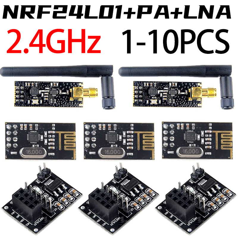 Nrf24L01 Module Wireless - NRF24L01+ โมดูลการรับส่งข้อมูลไร้สาย 2.4G 2.4GHz NRF24L01 รุ่นอัพเกรด