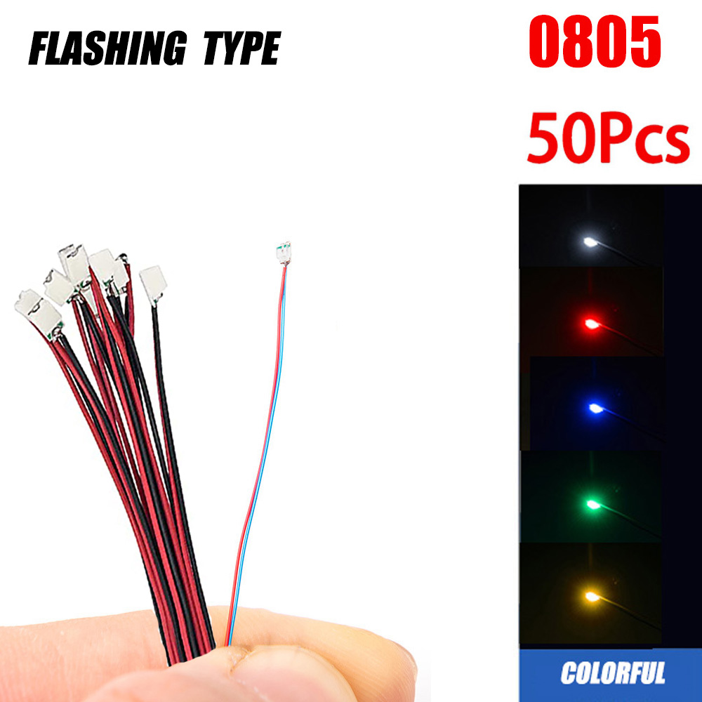 Smd Solder Paste - 50 ชิ้น/ถุง 0805 กระพริบ LED SMD