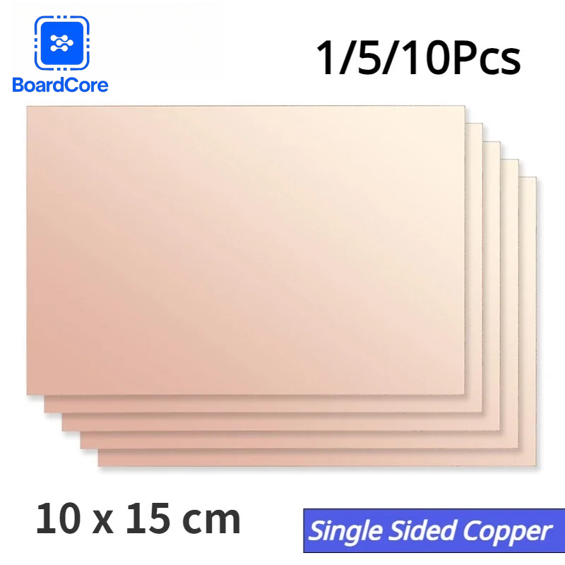 Pcb Etching Kit - แผ่นวงจรพิมพ์ FR4 ขนาด 10x15 ซม. แบบด้านเดียว