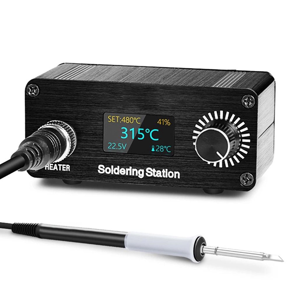 Diy Soldering Station No Electronics - สถานีบัดกรีดิจิตอล T12 อุณหภูมิที่ปรับได้ 72W กำลังขับไม่มีแหล่งจ่ายไฟเหมาะสำหรับอุปกรณ์อิเล็กทรอนิกส์ DIY