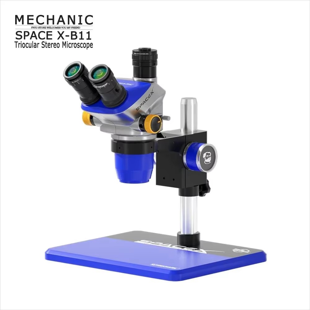 Diy Electronics Microscope - กล้องจุลทรรศน์สามตา Ranlraka SPACE X-B11/SPACE X-TSD ซูมต่อเนื่อง
