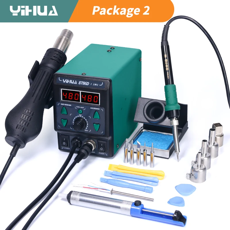 Smd Solder Paste - YIHUA 8786D หัวแร้ง Hot Air สถานีบัดกรี