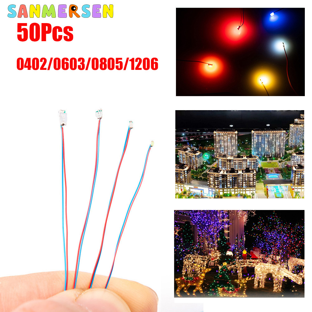 Smd Solder Paste - 50pcs 0805 1206 SMD โคมไฟแบบมีสาย Micro
