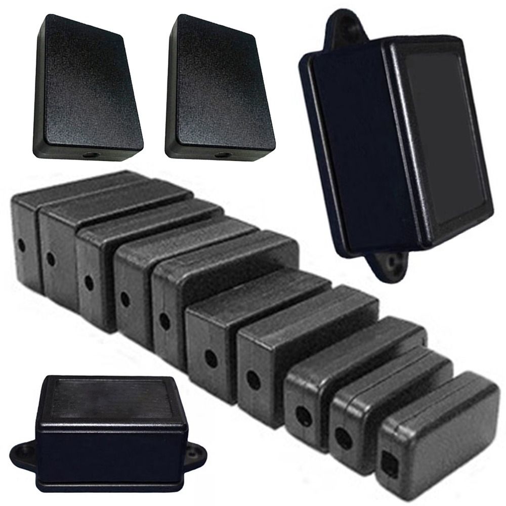 Diy Electronics Case - สีดํา DIY พลาสติก ABS อิเล็กทรอนิกส์กล่องกันน้ําโครงการเคสกล่อง