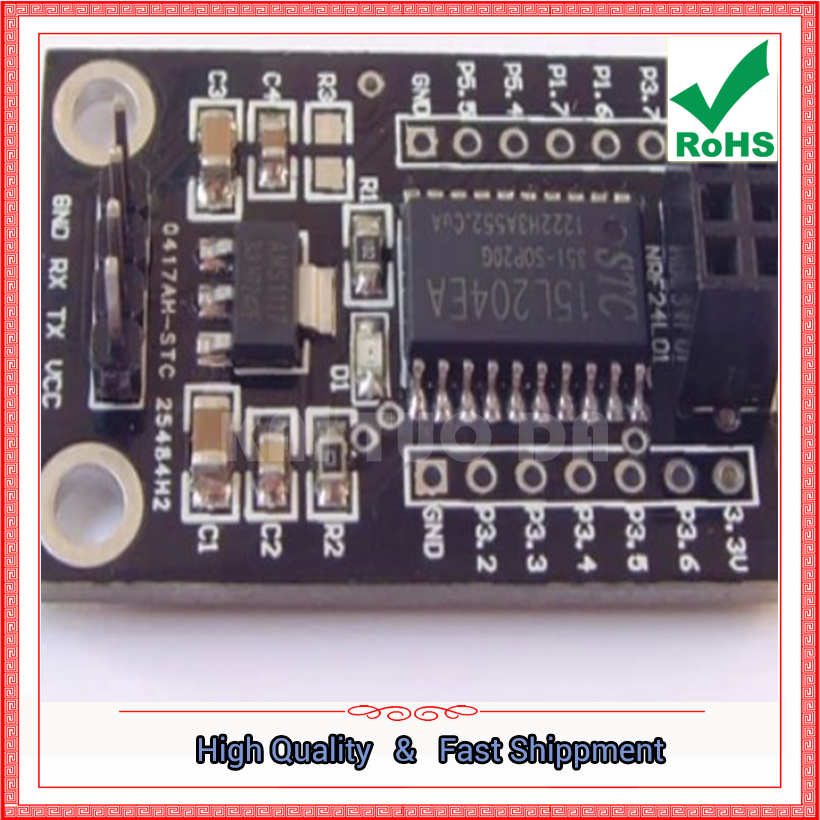Nrf24L01 Module Wireless - STC15L204 + NRF24L01 อินเทอร์เฟซโมดูลไร้สาย บอร์ดไดรเวอร์ บอร์ดพัฒนาไร้สาย