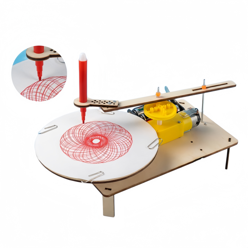 Diy Robot Electronics Kit - หุ่นยนต์วาดภาพอัตโนมัติ DIY ชุดอุปกรณ์วิทยาศาสตร์ STEM เครื่องพล็อตเตอร์ไฟฟ้า อุปกรณ์การเรียนการสอนเพื่อการฝึกอบรมและการทดลองในห้องเรียน