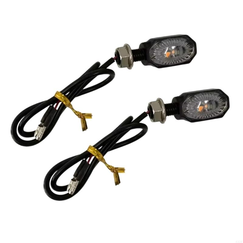 Diy Electronics News - 2025 ใหม่คู่รถจักรยานยนต์ไฟ LED ตัวบ่งชี้รูปร่างรูปไข่ที่เพิ่มขึ้นการมองเห็นการก่อสร้างทนฝนและแดดการตั้งค่า DIY ง่ายๆ