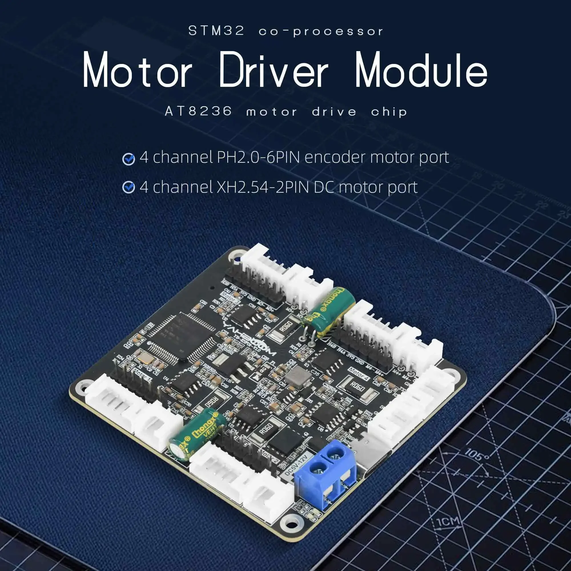 โมดูลควบคุมมอเตอร์ 4 ช่อง Yahb - Diy Electronics Projects บทวิจารณ์และราคา