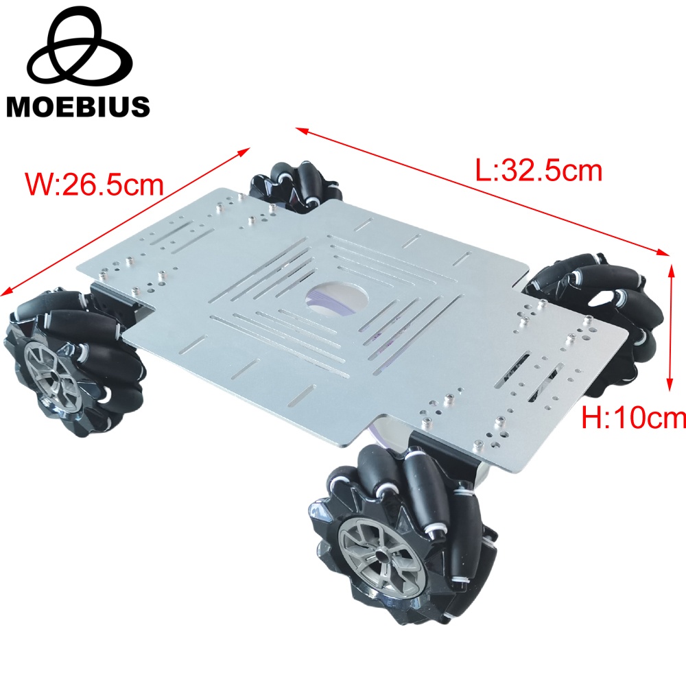 25 กก.โหลด 4WD Mecanum ล้อหุ่น - Diy Robot Electronics Kit บทวิจารณ์และราคา
