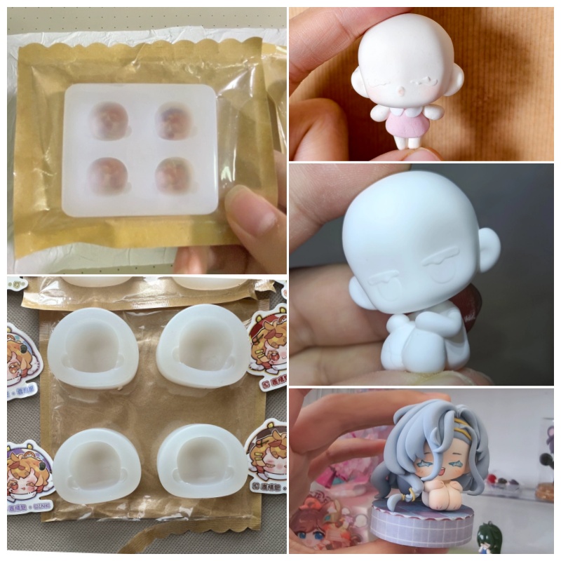 แม่พิมพ์ซิลิโคนหน้าตุ๊กตาแบบ Q - Diy Q บทวิจารณ์และราคา