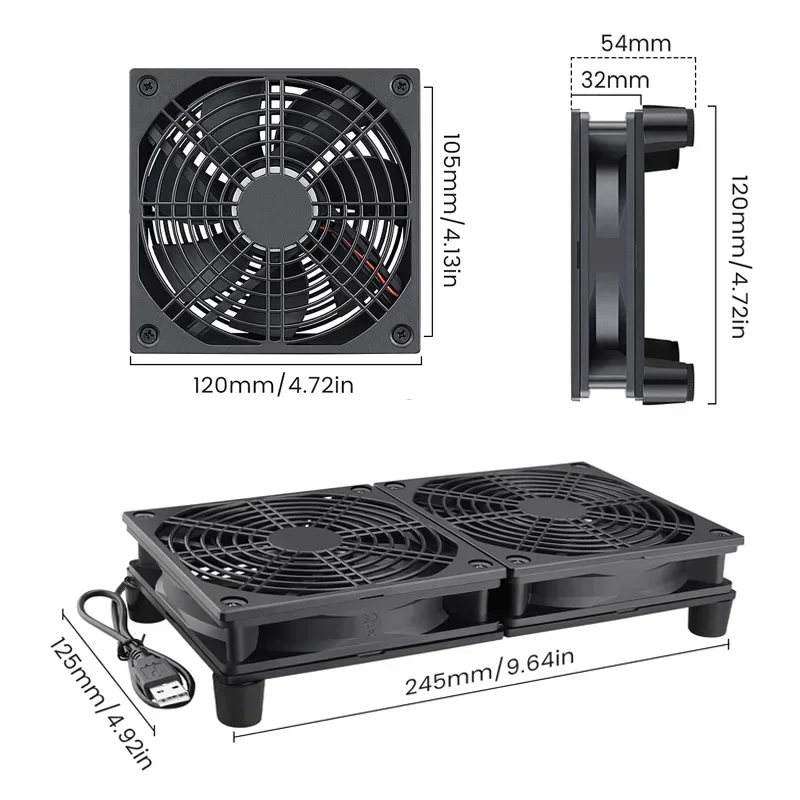 พัดลมระบายความร้อนสำหรับเราเตอ - Diy Electronics Case บทวิจารณ์และราคา