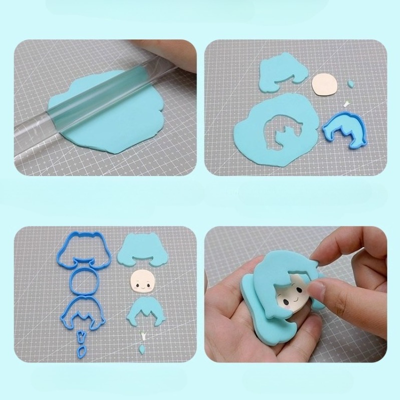 แม่พิมพ์ตัดดินเหนียวรูปตุ๊กตาบ - Diy Q บทวิจารณ์และราคา