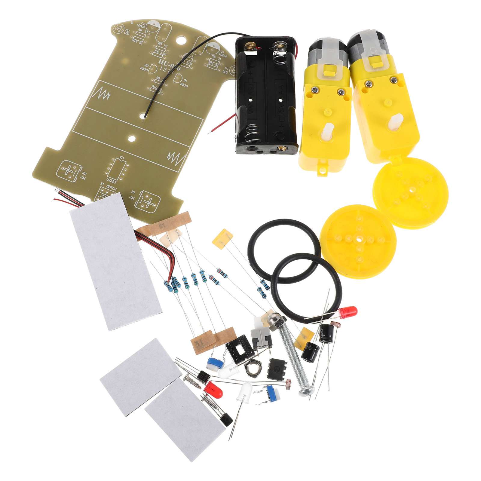 ชุดรถหุ่นยนต์ติดตามเส้น 1 ชุด  - Diy Robot Electronics Kit บทวิจารณ์และราคา