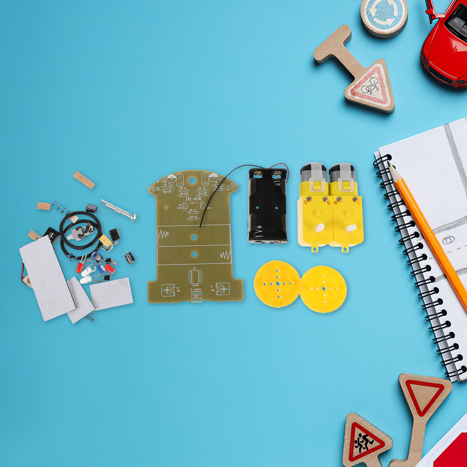 ชุดรถหุ่นยนต์ติดตามเส้น 1 ชุด  - Diy Robot Electronics Kit บทวิจารณ์และราคา