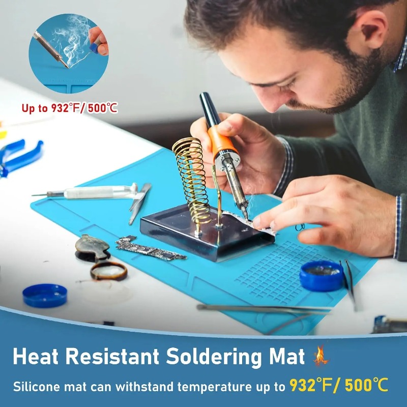 แผ่นซิลิโคนสำหรับซ่อมแซม แผ่นร - Diy Soldering Station No Electronics บทวิจารณ์และราคา