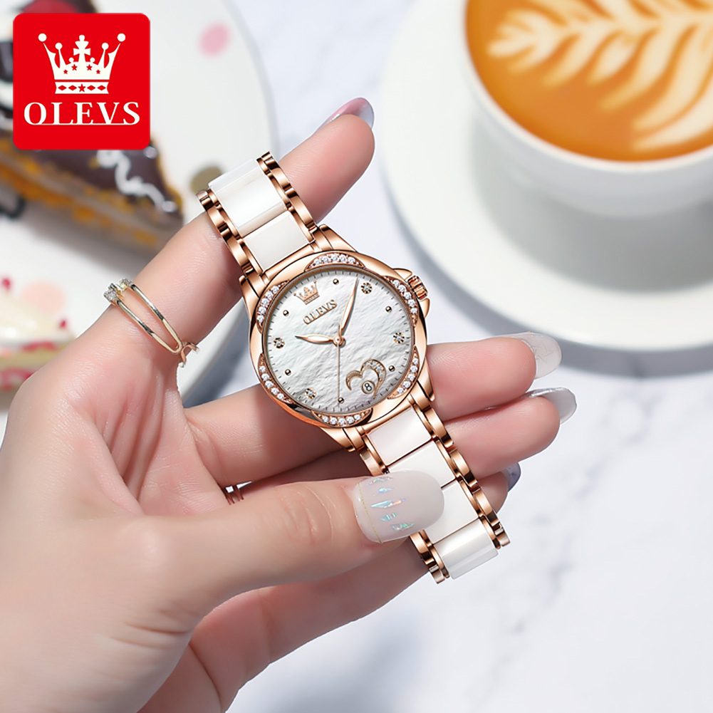 นาฬิกาข้อมือผู้หญิง OLEVS 6631 - Push Button Tactile บทวิจารณ์และราคา
