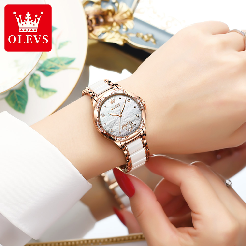 นาฬิกาข้อมือผู้หญิง OLEVS 6631 - Push Button Tactile บทวิจารณ์และราคา