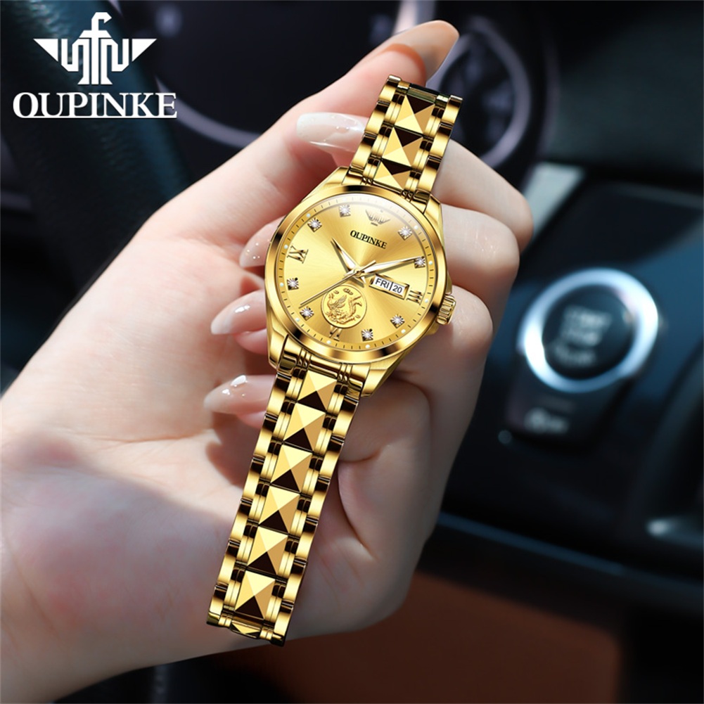 OUPINKE 3259 ทองแท้นาฬิกาอัตโน - Push Button Tactile บทวิจารณ์และราคา