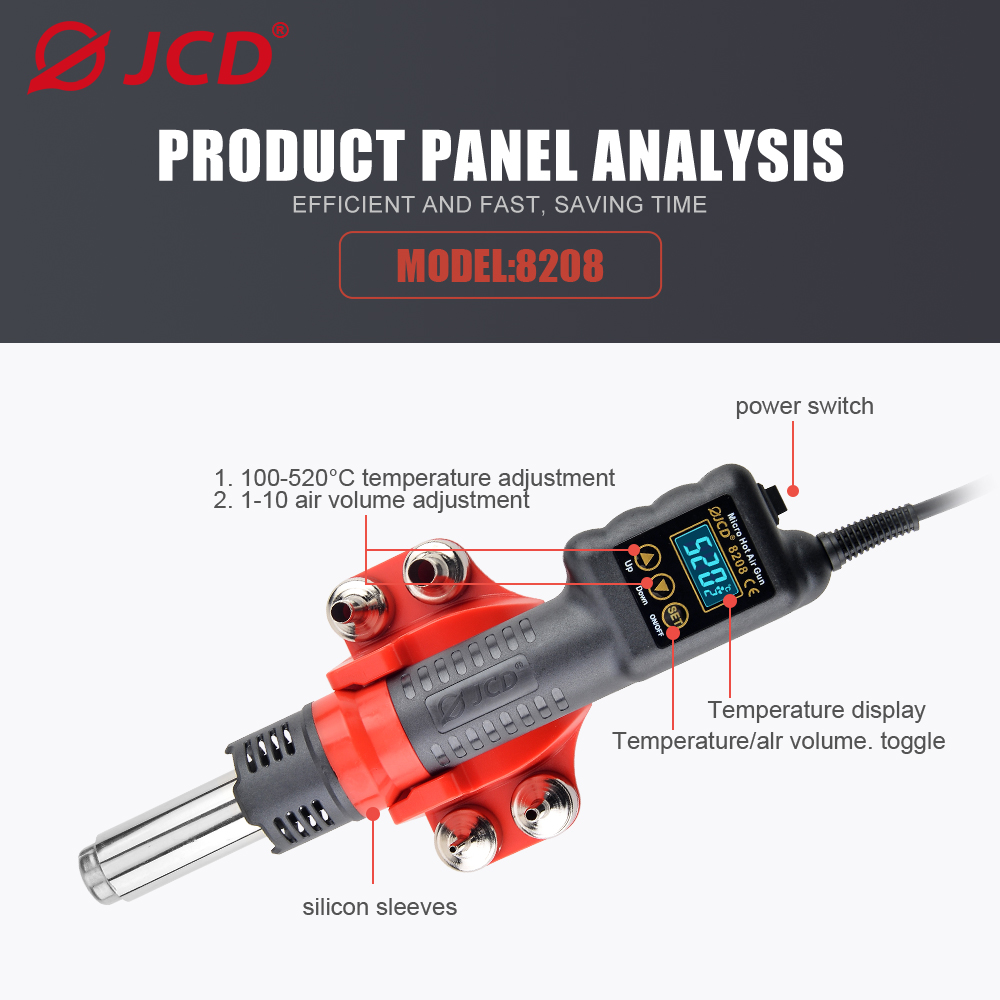 JCD 750W Micro Heat Gun Rework - Smd Solder Paste บทวิจารณ์และราคา
