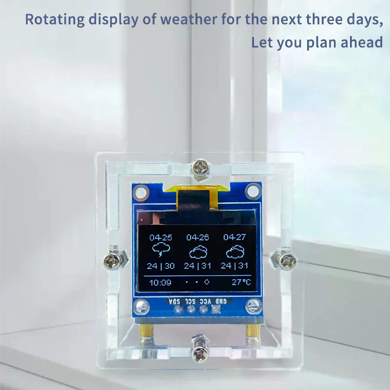 ESP8266 MINI นาฬิกาดูสภาพอากาศ - Diy Soldering Station No Electronics บทวิจารณ์และราคา
