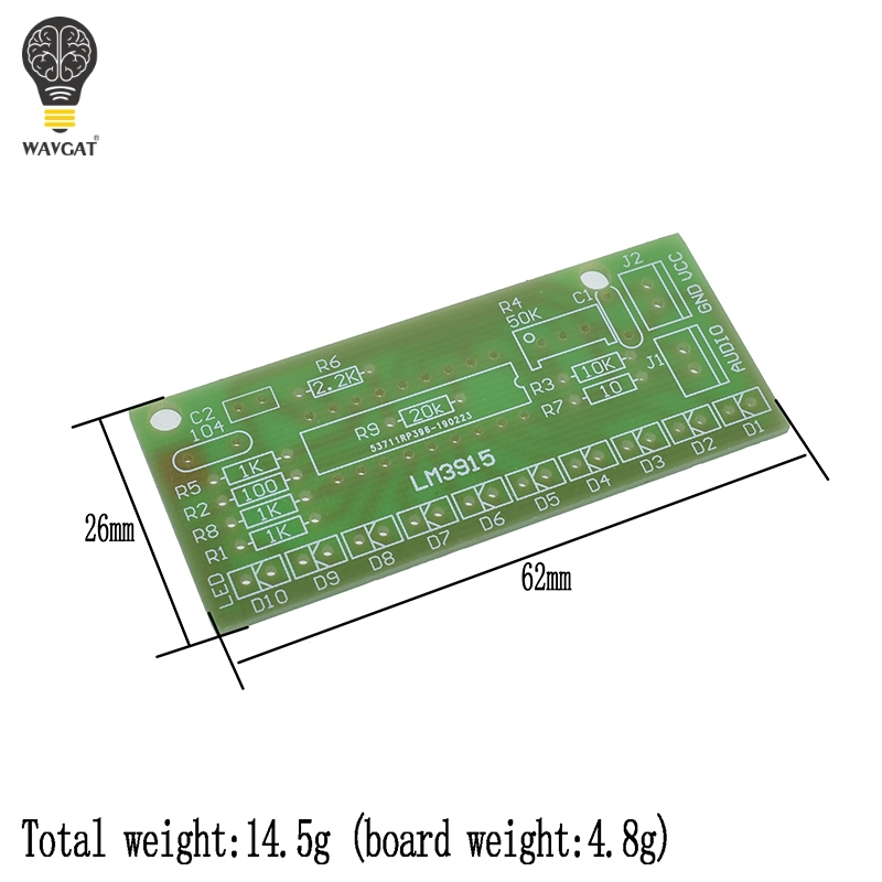 LM3915 DC 9V-12V 10 LED เสียงเ - Diy Electronics Lab บทวิจารณ์และราคา