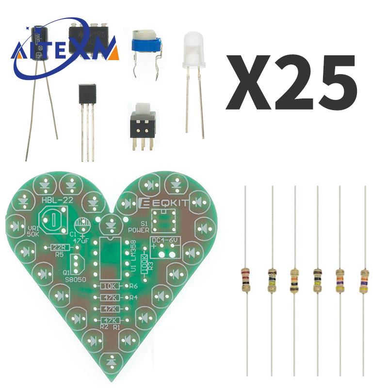 ชุดโคมไฟหายใจรูปหัวใจแบบของตกแ - Diy Electronics Lab บทวิจารณ์และราคา