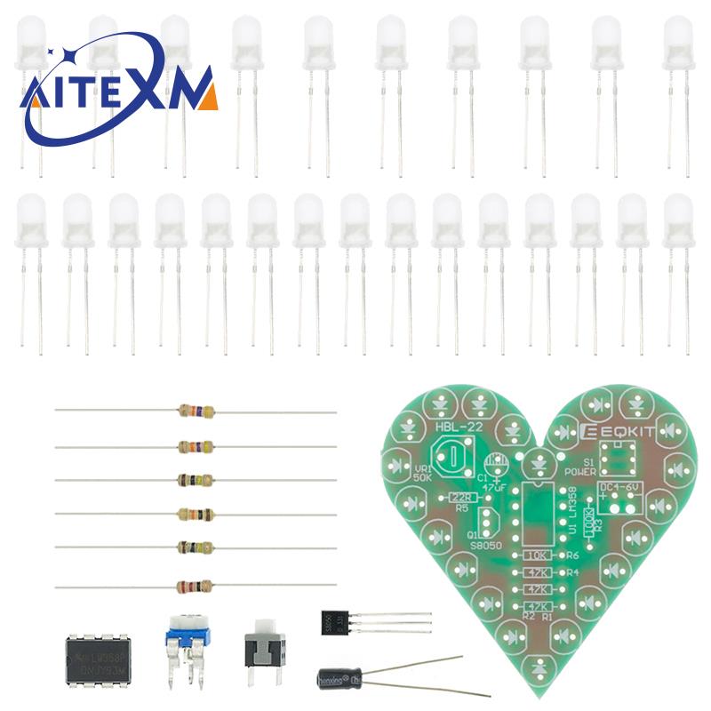ชุดโคมไฟหายใจรูปหัวใจแบบของตกแ - Diy Electronics Lab บทวิจารณ์และราคา