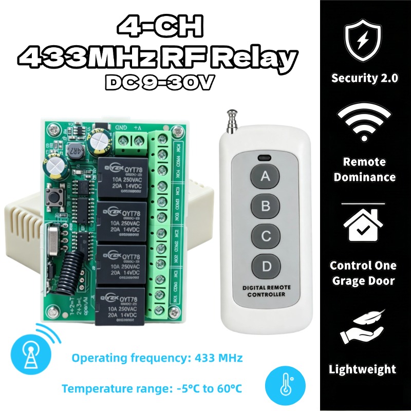 รีโมทคอนโทรลไร้สายอเนกประสงค์  - Rf 433Mhz Module บทวิจารณ์และราคา