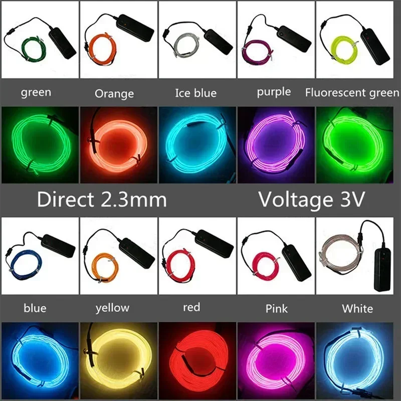 1 M/3 M/5 M ยืดหยุ่นนีออน Ligh - Diy Electronics News บทวิจารณ์และราคา